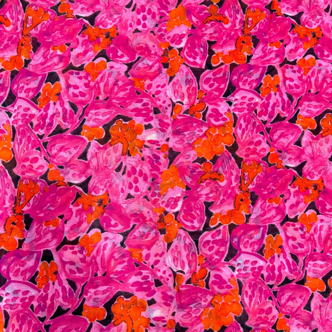 Buy Poly Chiffon Viral Print Fabric