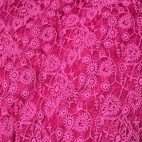 Lush pink Soft Net Fabric