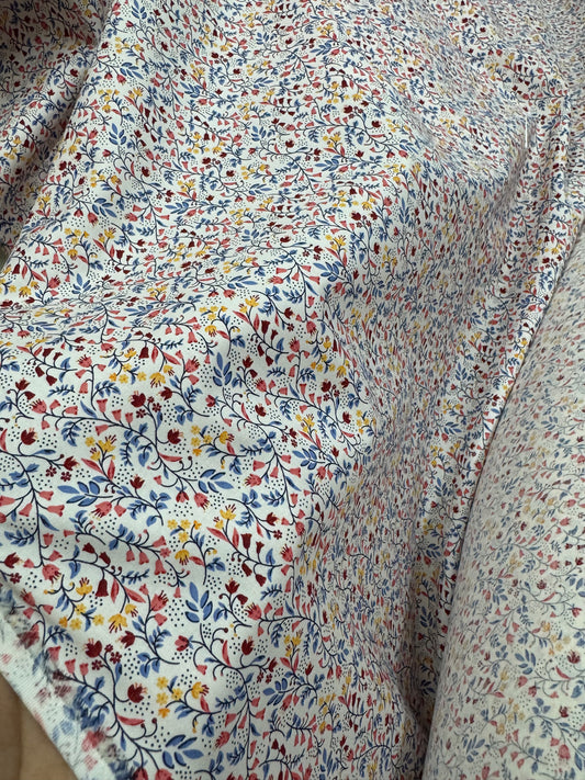 Buy Cotton Poplin Tiny Floral Printed Fabric