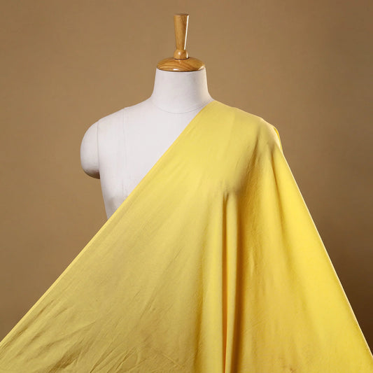 Buy Mul Cotton Solid Yellow Fabric - MAF 