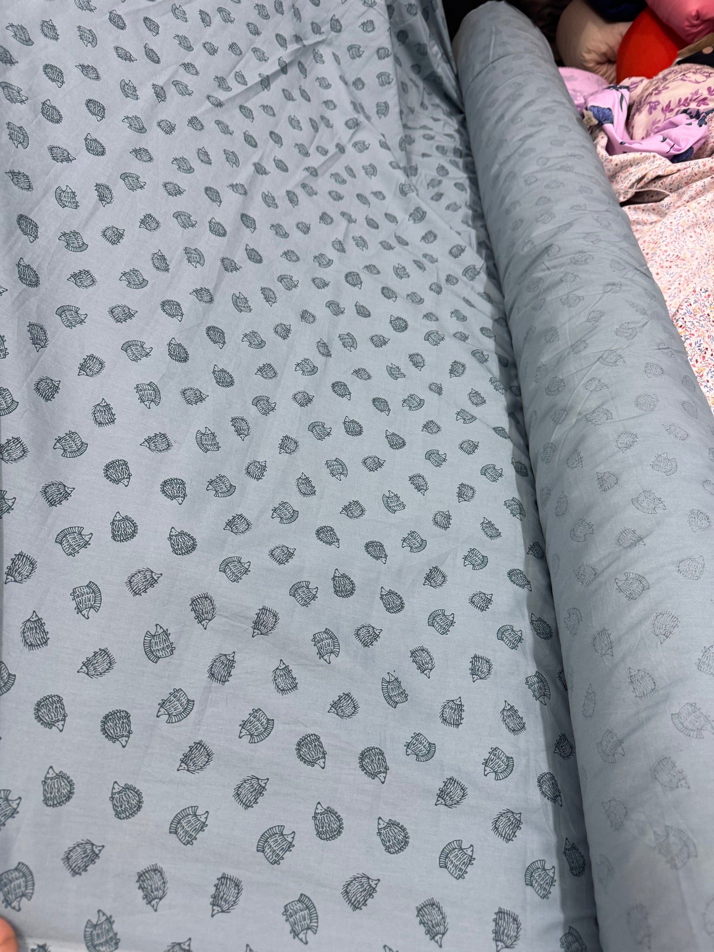 Buy Cotton Poplin Kid Porcupine Printed Fabric