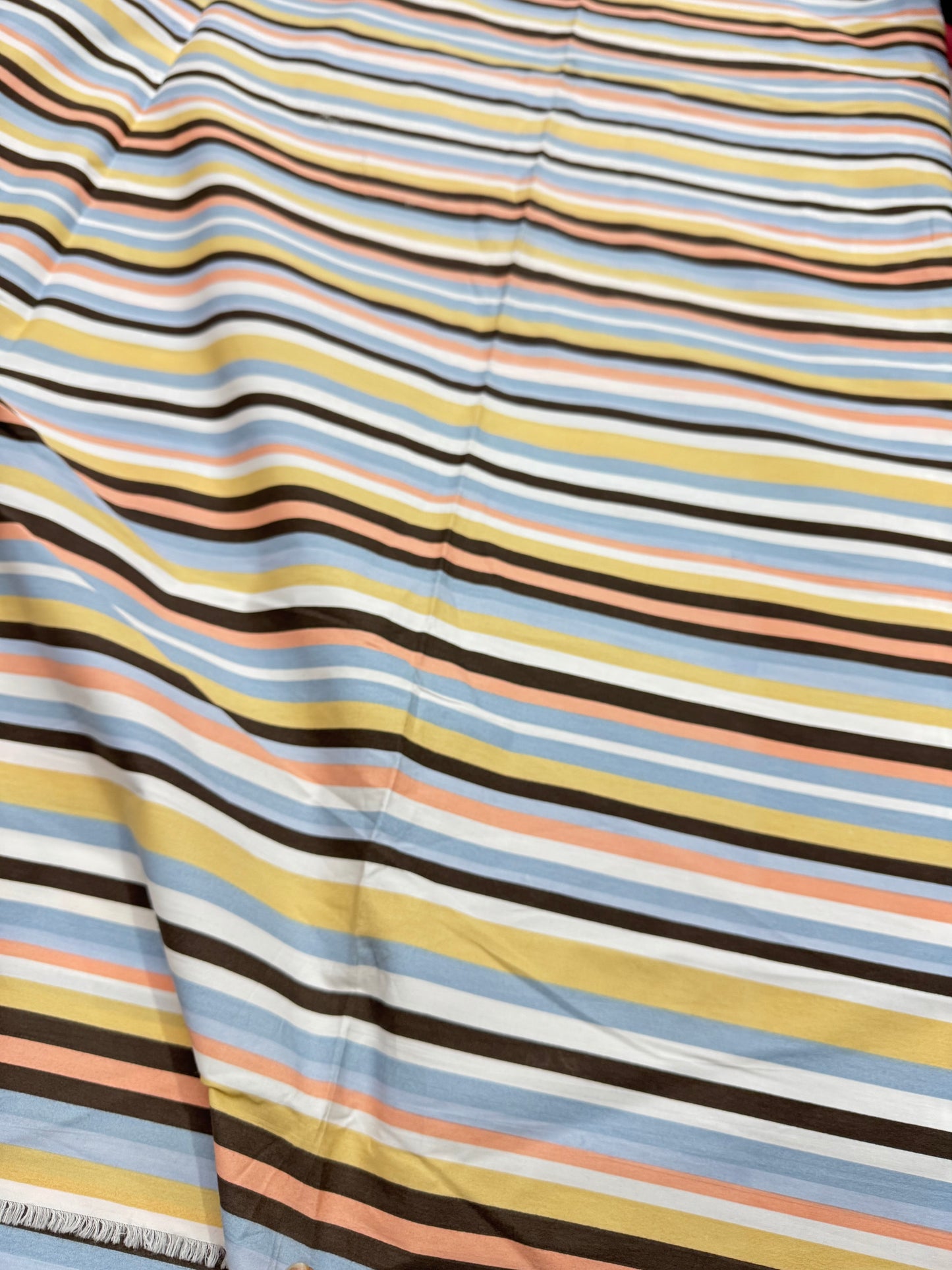 Buy 50s Poplin Coloured Stripes Fabric