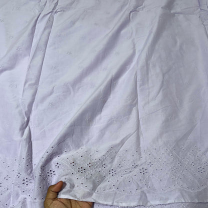 Buy Cotton Hakoba Lavender Star Below Border
