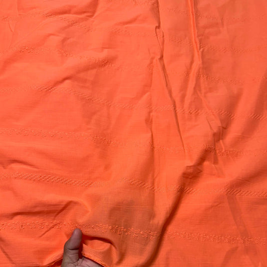 Buy Hakoba Orange Lace Design Fabric
