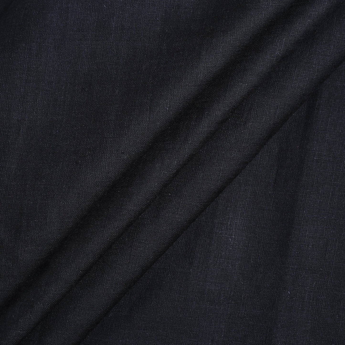 Buy Black Pure Linen Fabric