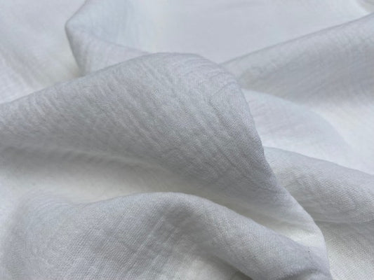 Buy Soft Cotton Double Cloth Solid White Fabric