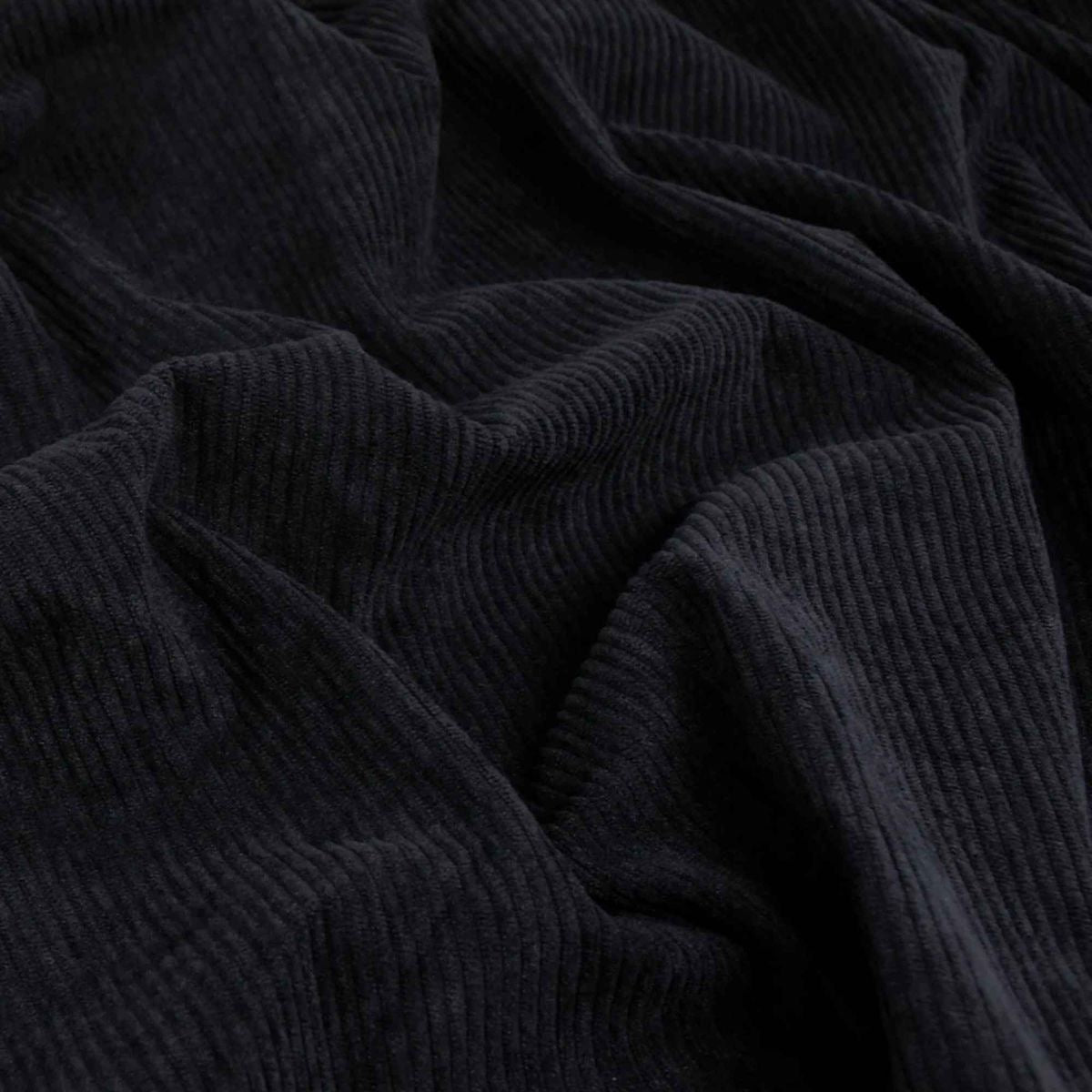 Buy Corduroy Solid Black Fabric (20 Wale) 
