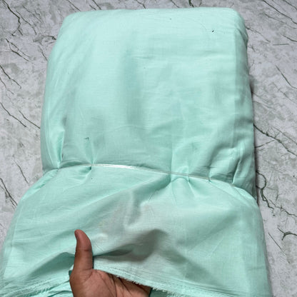 Buy Cambric Solid Mint Blue Fabric