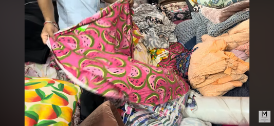 Buy Cotton Linen Watermelon Kids Printed Fabric