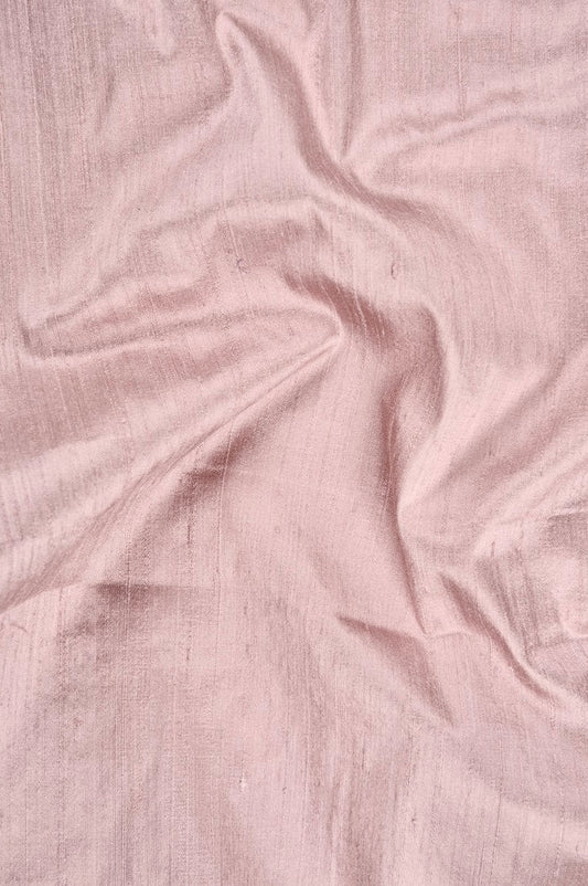 Buy Dupian Silk Solid Baby Pink Fabric