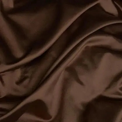 Buy Italian Silk Solid Chocolate Brown - MAF 