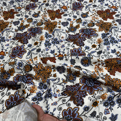 Buy Premium Modal Jacobean Printed Fabric