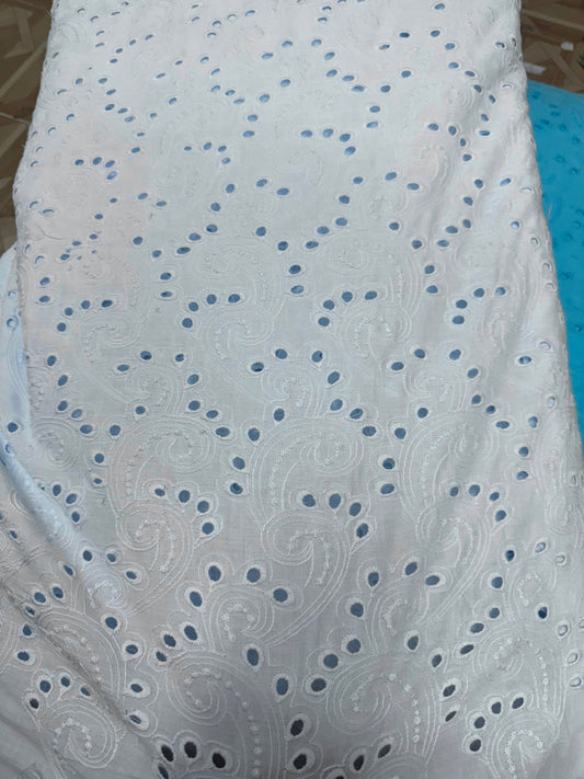 Buy Cotton Hakoba Dust Blue Peacock Head Fabric