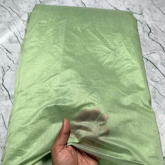 Buy Authentic Viscose Chanderi Light Green Fabric