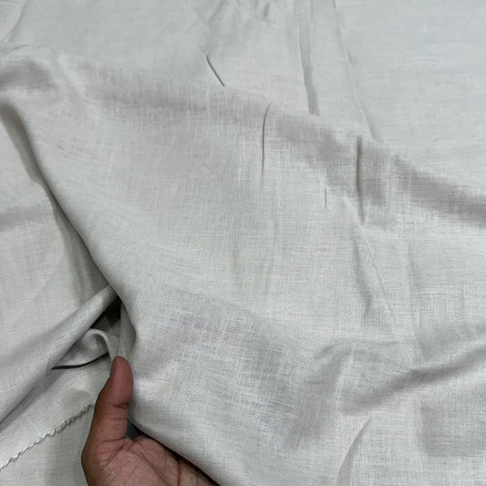 Cotton Linen Khadi Beige Fabric