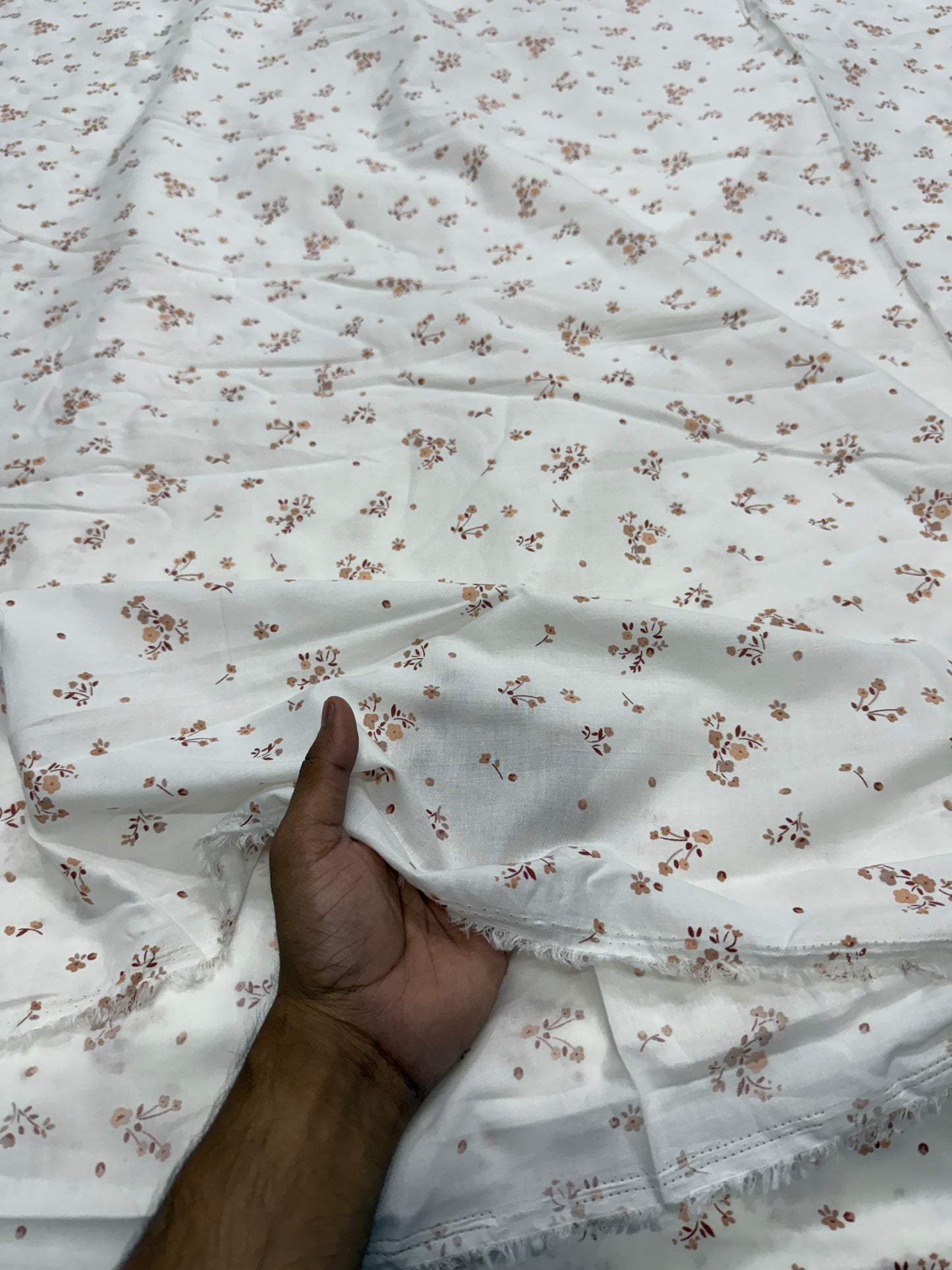 Buy Mul Cotton Sweet Floral Printed Fabric