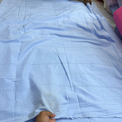 Buy Hakoba Powder Blue Lace Design Fabric