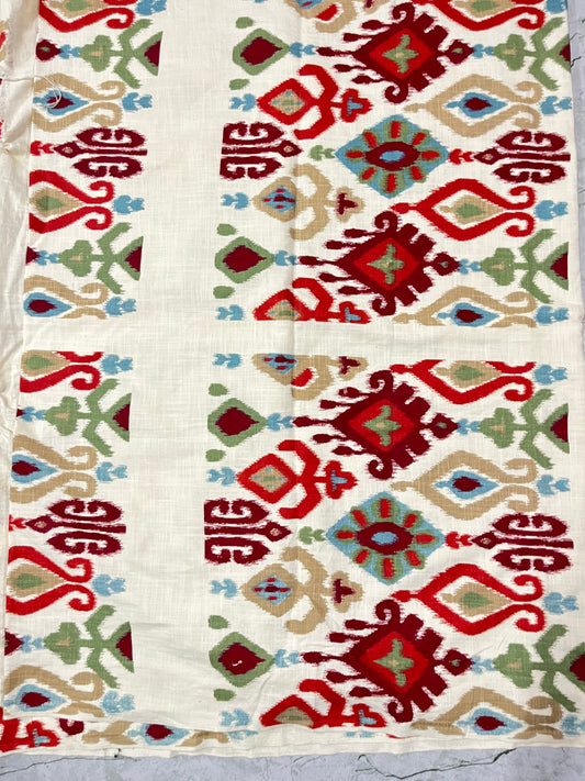 Buy Casement Tote Bag Ikkat Print Fabric