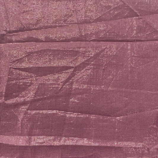 Buy Cotton Lurex Dual Tone Pink Golden Fabric