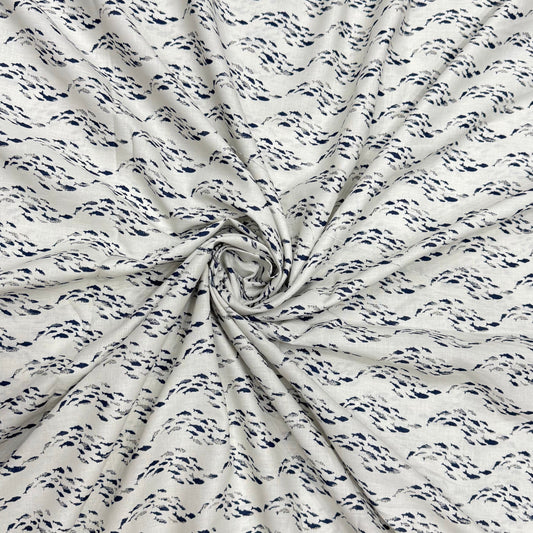 Buy Cotton Cambric Fish Printed Fabric