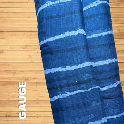 Buy Cotton Gauge Blue Stripe Fabric