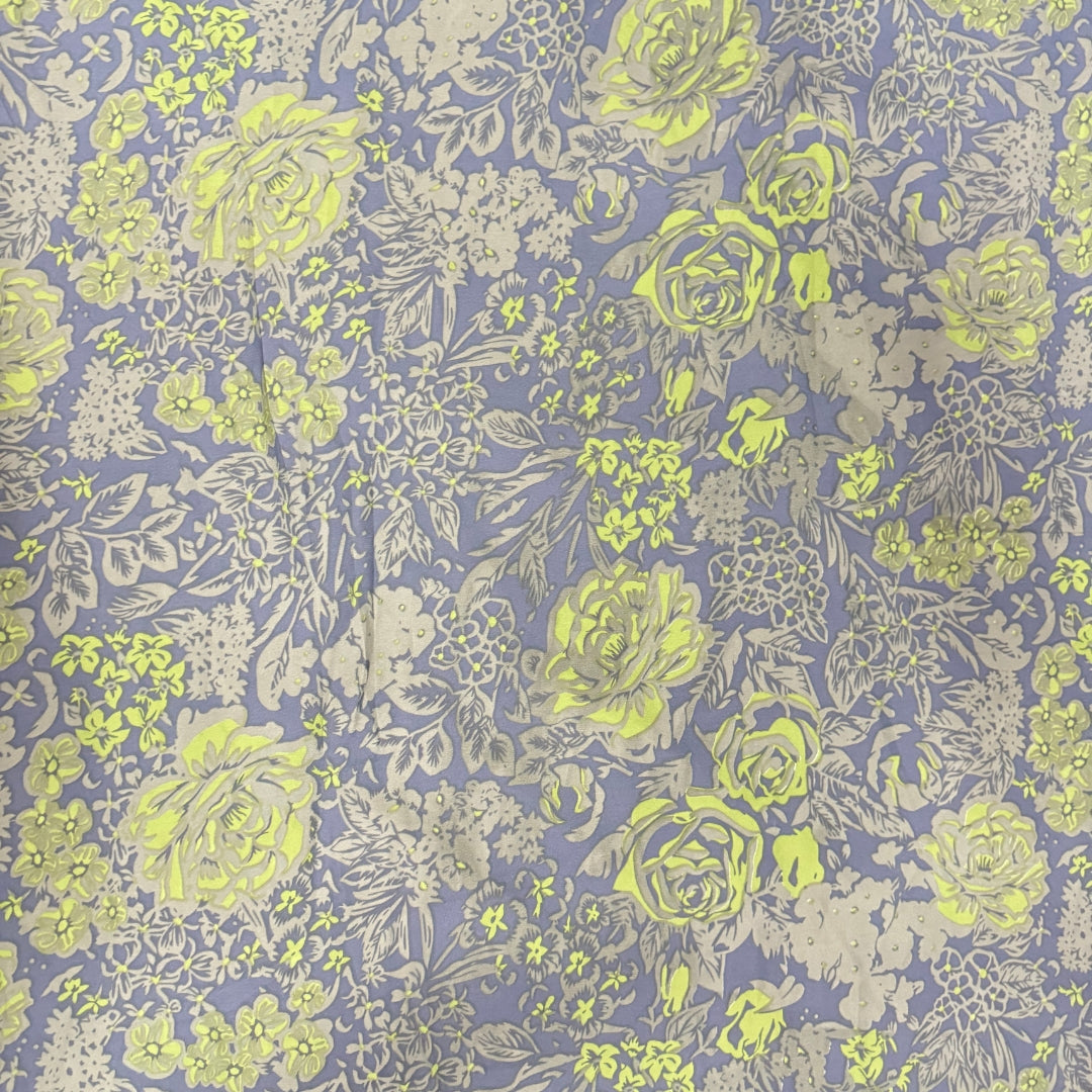 Buy Poly Georgette Grey Green Fabric