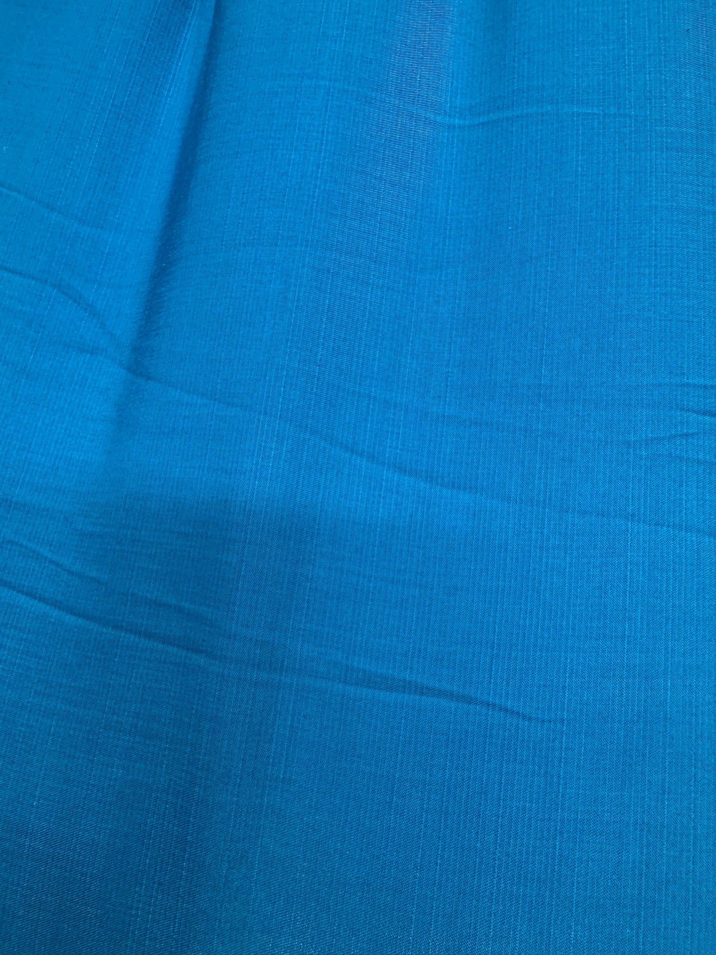 Premium Slub Silk Electric Blue Fabric