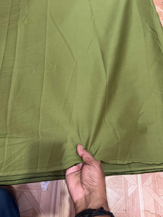 Buy 50s Poplin Sap Green Solid Fabric