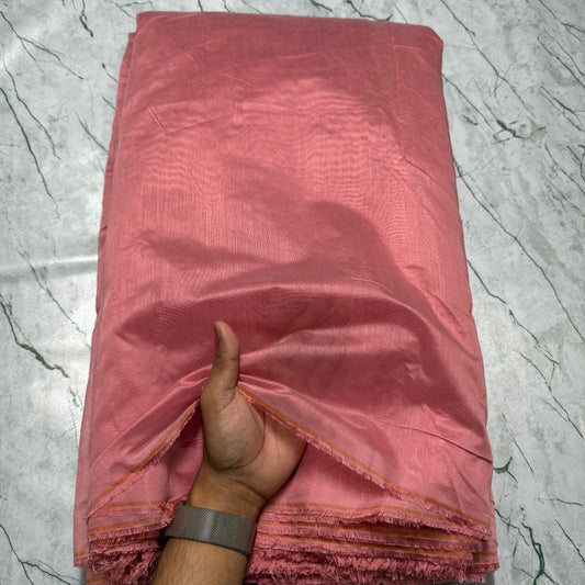 Buy Authentic Viscose Chanderi Dusky Rose Fabric