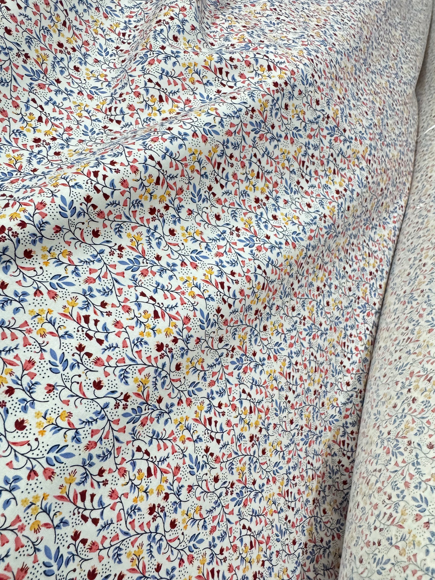 Buy Cotton Poplin Tiny Floral Printed Fabric