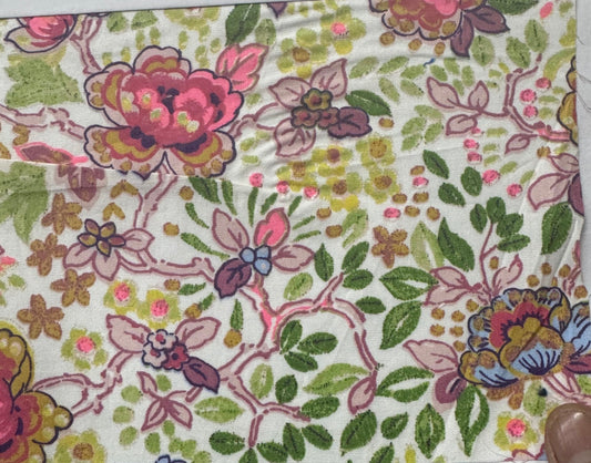 Buy Cotton Poplin Summer Vibrant Jacobean Printed Fabric