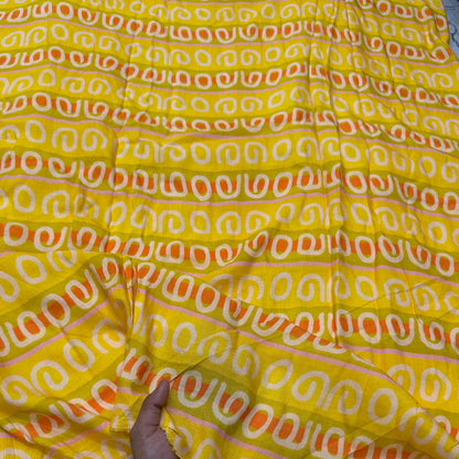 Buy Cotton Linen Abstract Boho Neon Fabric