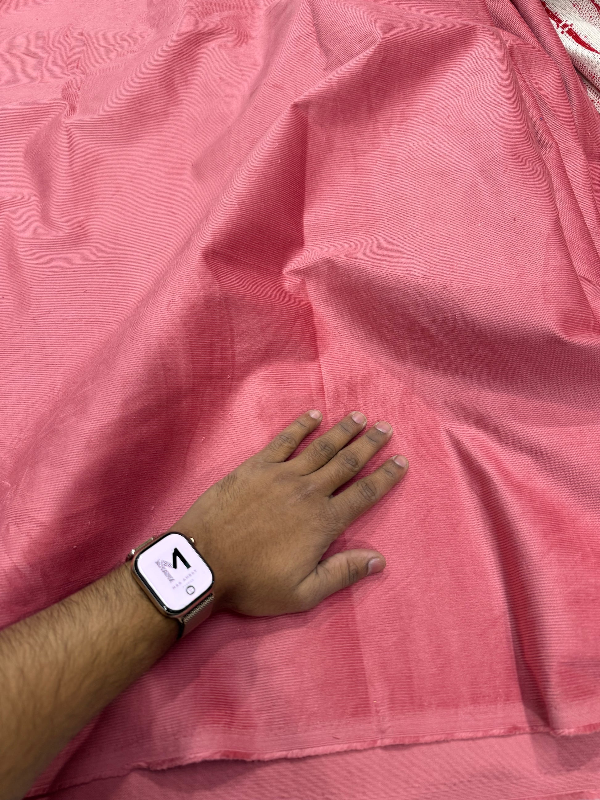 Buy Corduroy Solid Wild Berry Pink Fabric (21 Wale) - MAF 