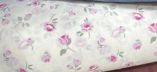 Buy Mul Cotton Ivory Base Tiny Floral Summer Fabric