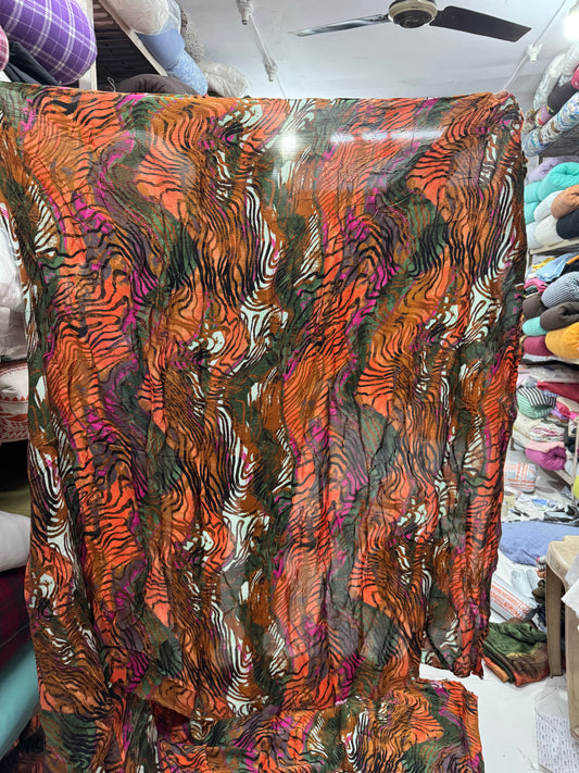 Buy Viscose Silk Multi Print Fabric