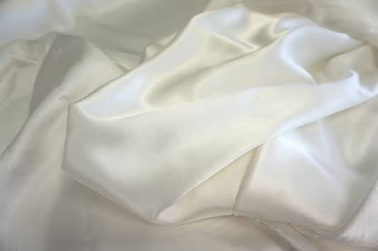 Buy Italian Silk Solid White