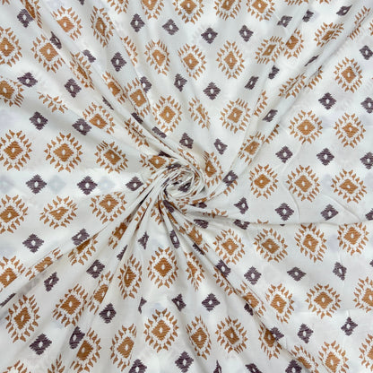 Buy Cotton Cambric Nude Diamond Block Morarjee Mill Fabric