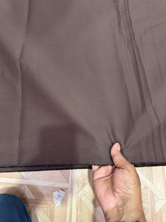 Buy 50s Poplin Bistre Brown Solid Fabric
