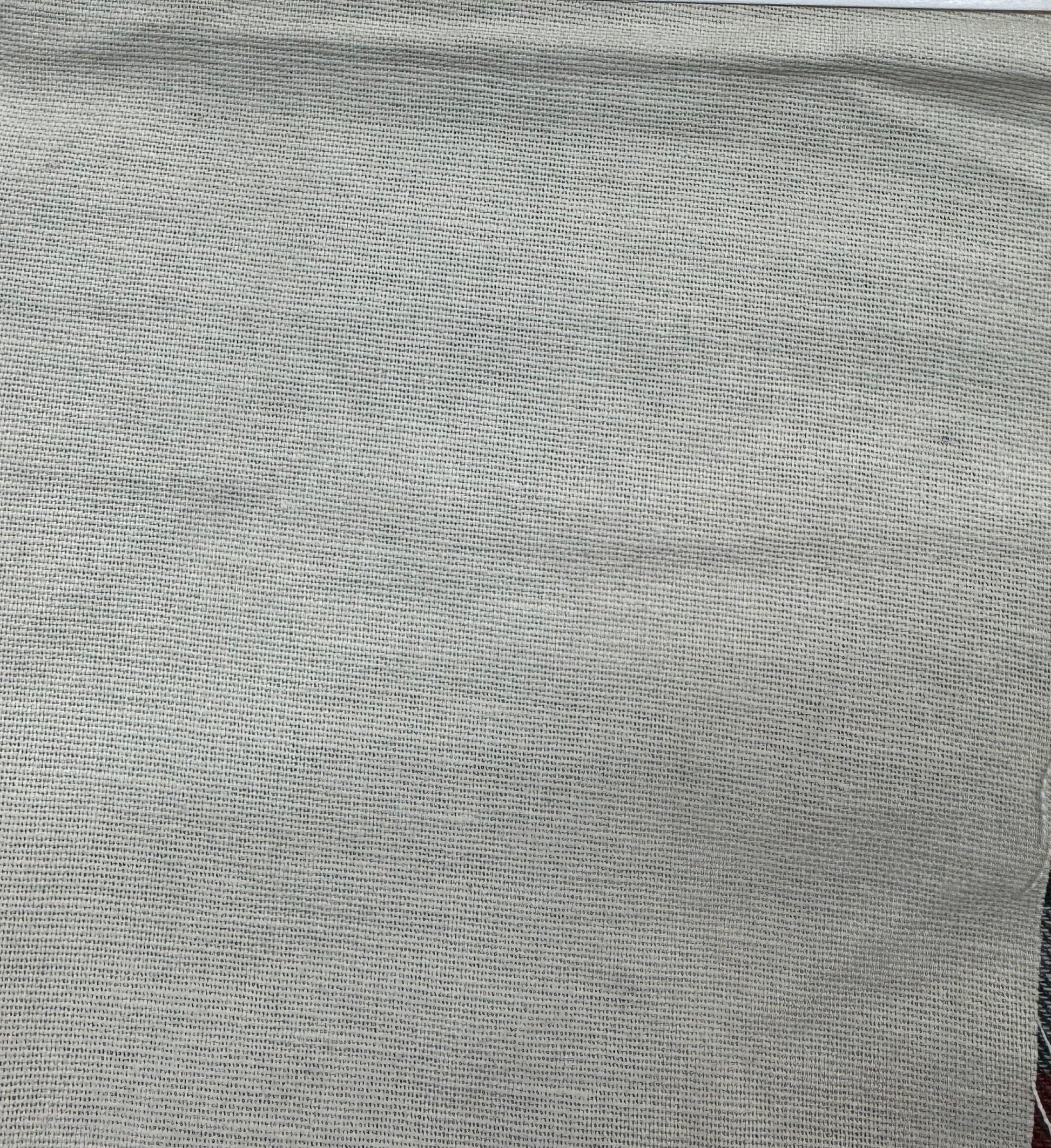 Buy Pure Linen Ivory Solid Fabric - MAF 