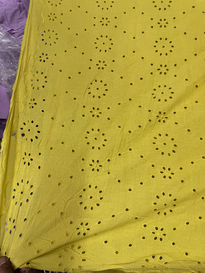 Buy Cotton Hakoba Pista Green Circle Join Embroidery