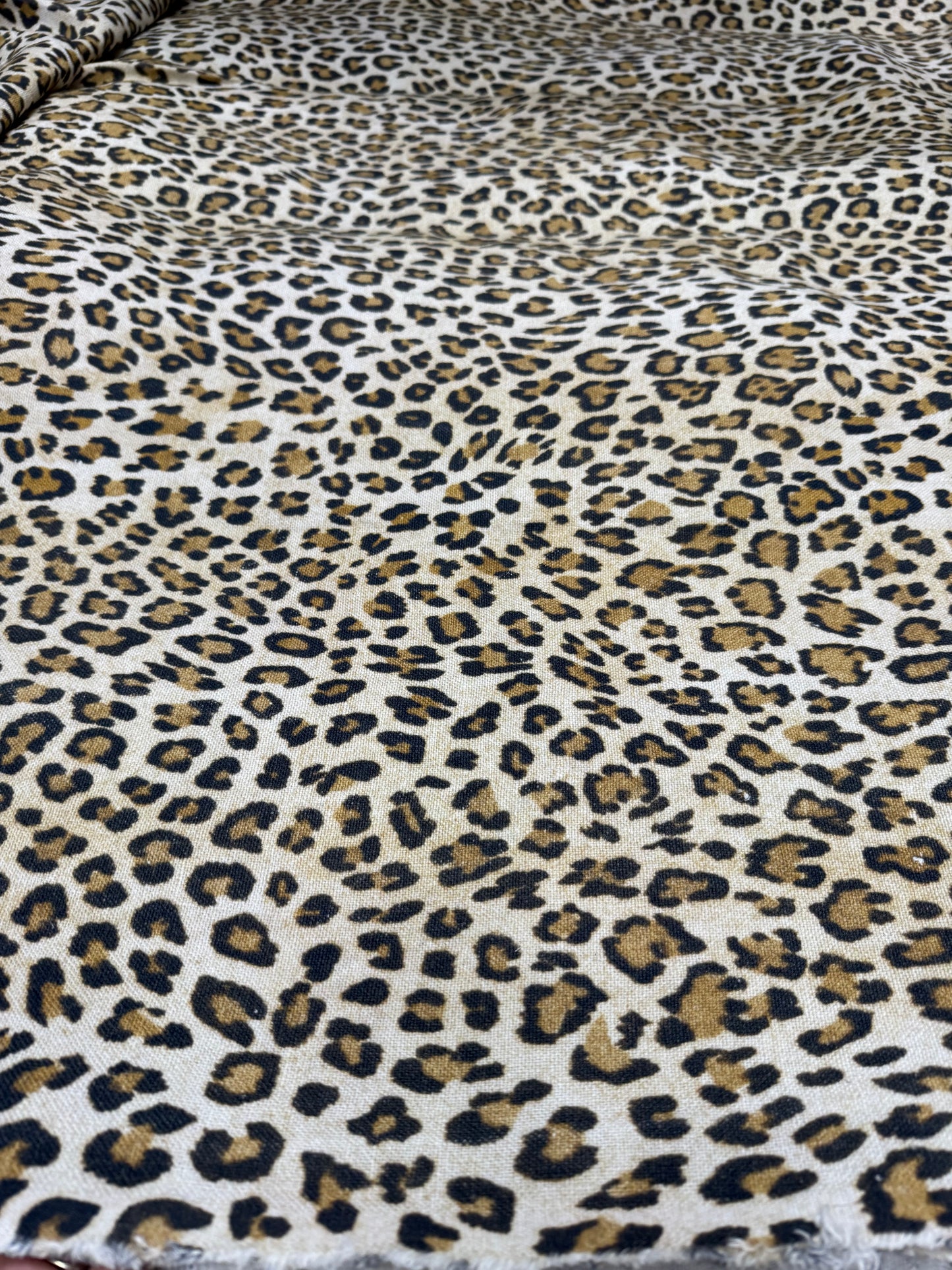 Buy Cotton Linen Cheetah Printed Fabric Soft Furnishing
