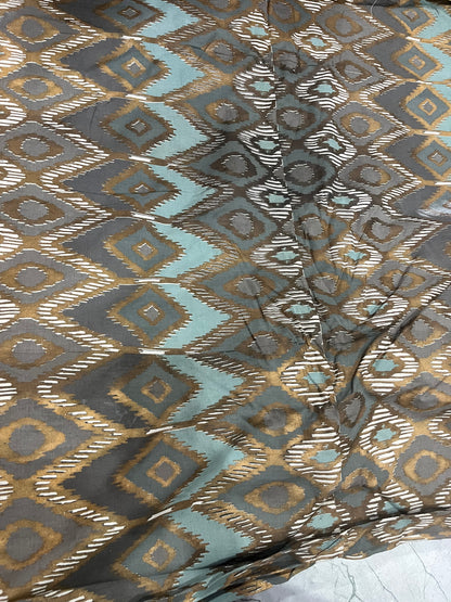 Buy Canvas Ikkat Printed Fabric