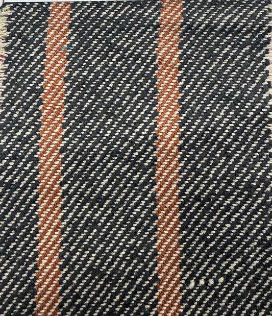 Buy Cotton Yarn Dyed Twill Black Mustard Combo Check Soft Furnishing Fabric - MAF 