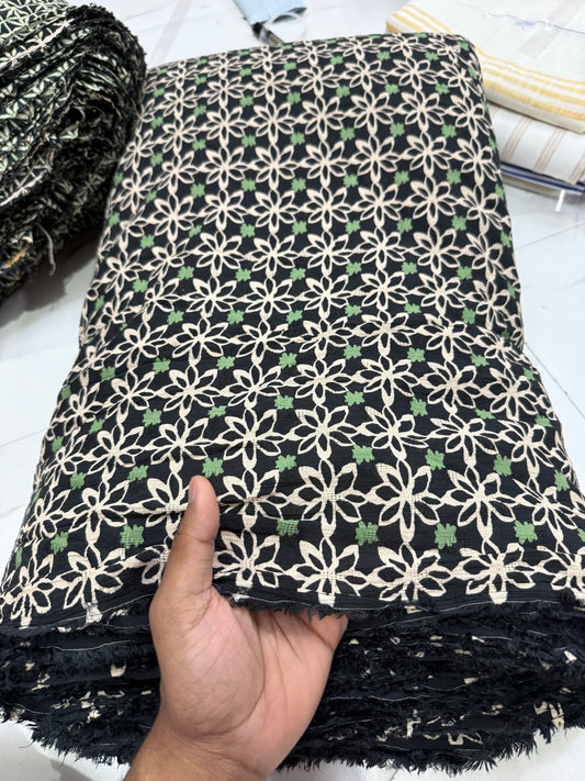 Buy Cotton Crinkled Crepe Floral Print Fabric