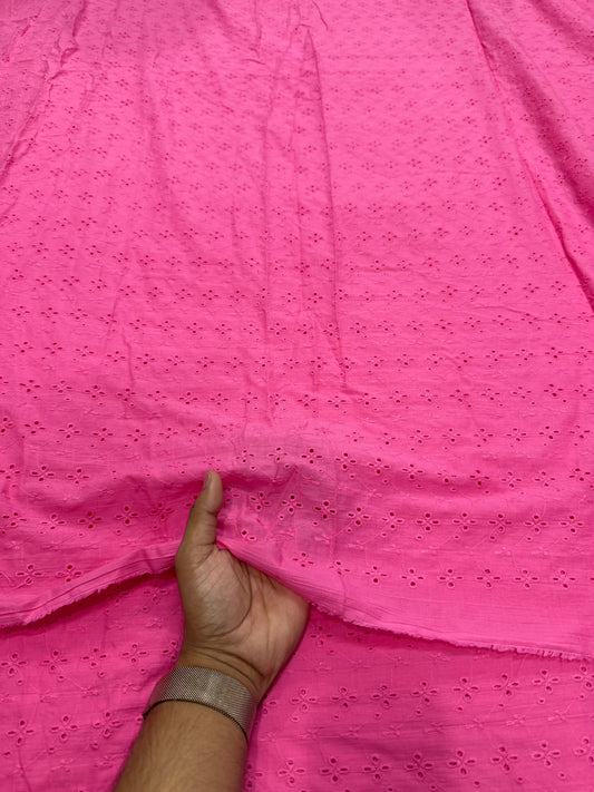 Buy Hakoba Pink Flower Cutwork Joining Fabric