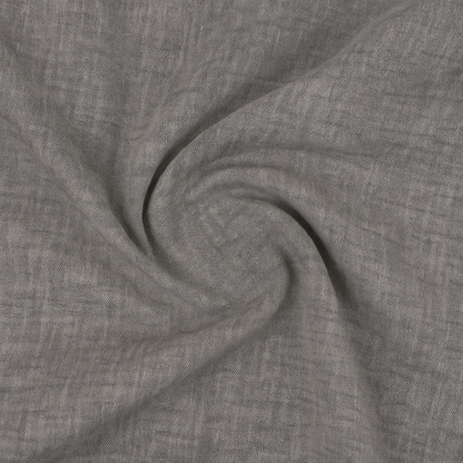 Buy Linen Chambray Washed Charcoal Grey Fabric