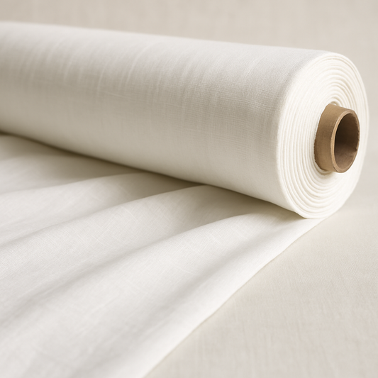 Buy Pure White Linen Cotton Fabric