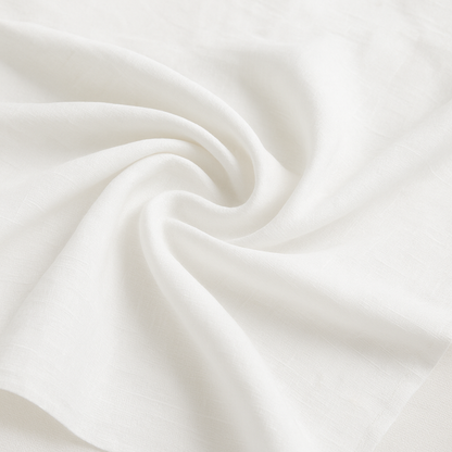 Buy Lab Certified Pure Linen Solid White Fabric