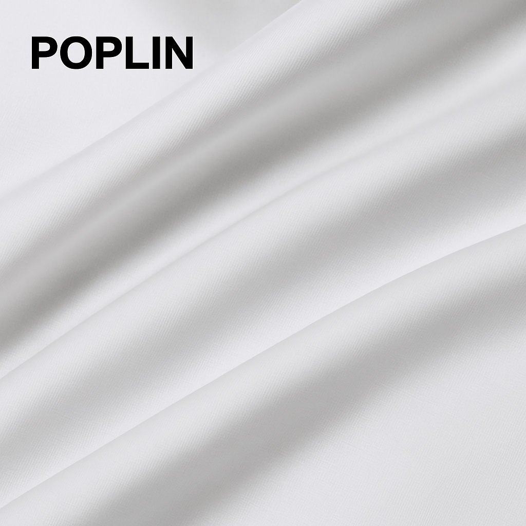 Buy Poplin Solid White Fabric