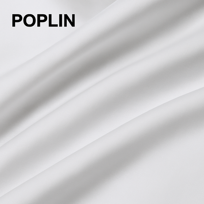 Buy Poplin Solid White Fabric